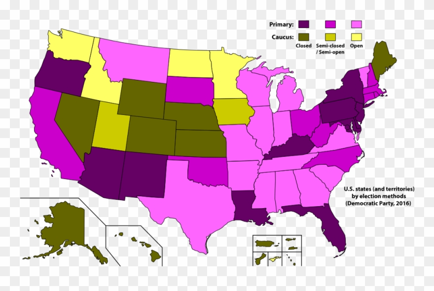 Fileus States And Territories By Election Methods - Latino Population By State 2016 Clipart