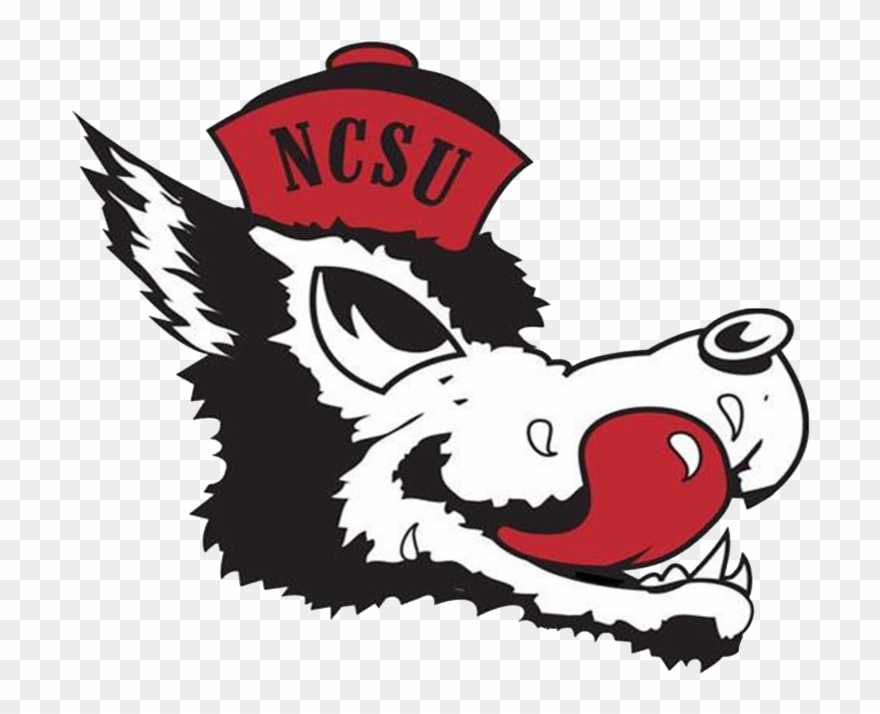 Nc State Wolfpack - Nc State Slobbering Wolf Clipart