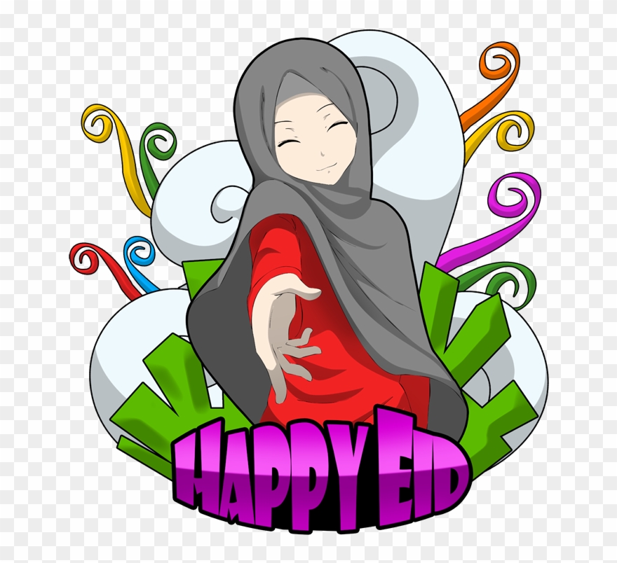 Happy Eid Png Vector Download - Animated Eid Mubarak Cards Clipart