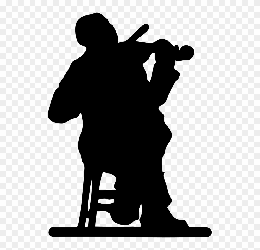 Transparent Stock Fiddler On The Roof Clipart - People Music Silhouette Png Free