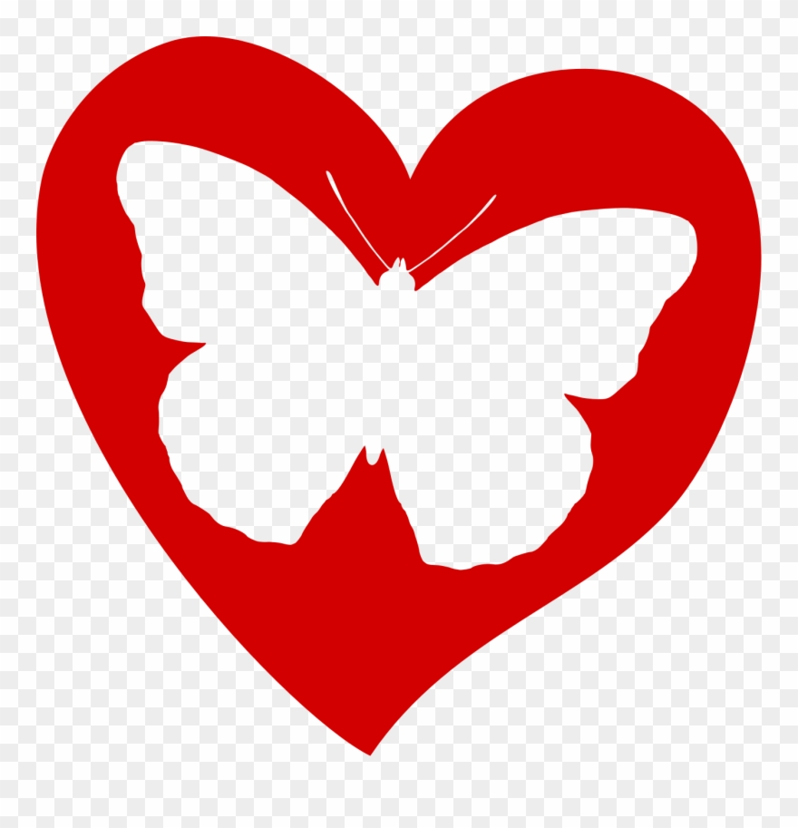 Butterfly S Clipart 3 Sign - Butterfly And Hearts Clipart - Png Download