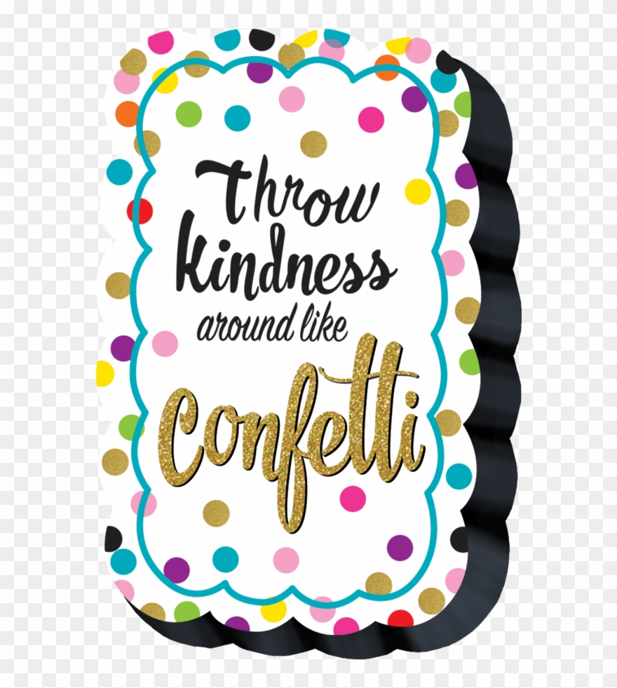 Confetti Magnetic Whiteboard Eraser - Teacher Created Resources Tcr7415 Throw Kindness Like Clipart