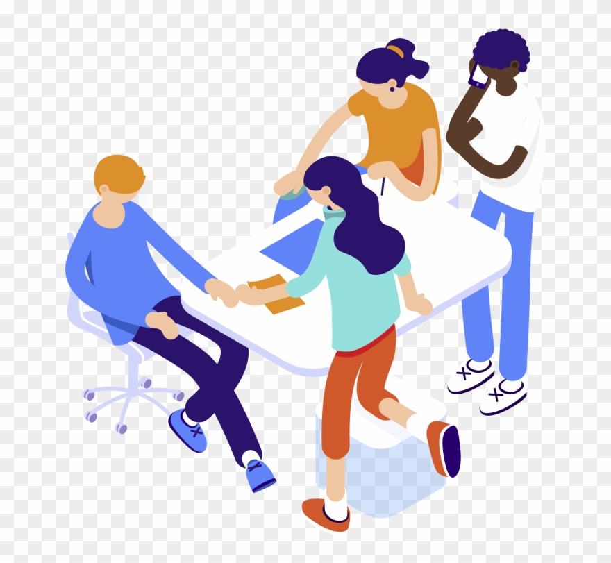 Try Auvious Education With Your Team > - Team Isometric Illustration Clipart