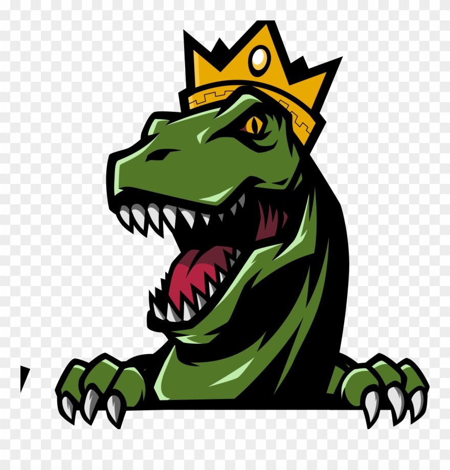 Printing Online In High Litho Quality At Rex-printing - Dinosaur With A Crown Clipart