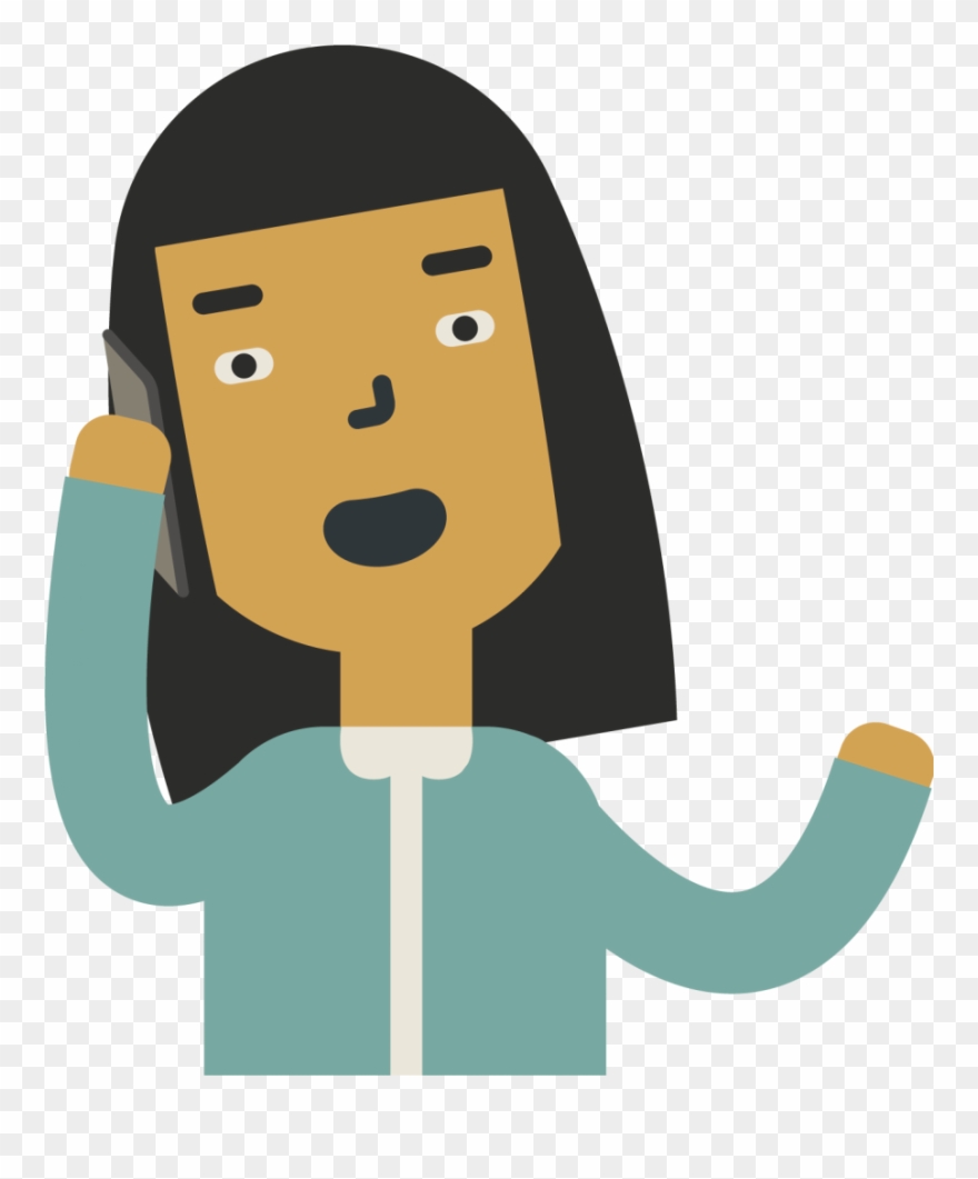 Call Centre Worker - Cartoon Clipart