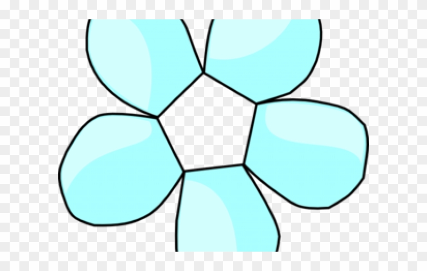 Daisy Clipart Blue Daisy - Cojin Balon De Futbol - Png Download