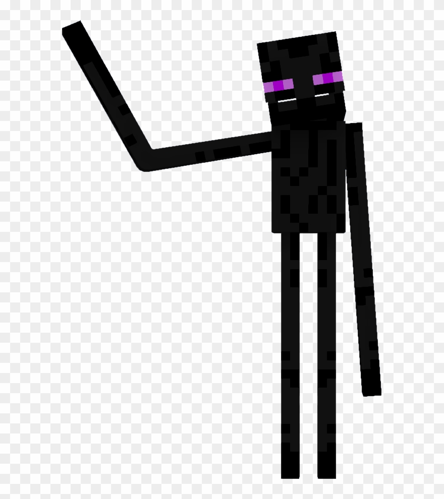 Endie Waving - Minecraft Monster School Enderman Clipart