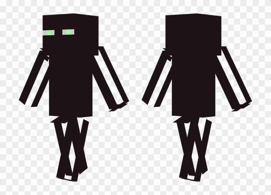 Enderman - Enderman Minecraft Skin Clipart