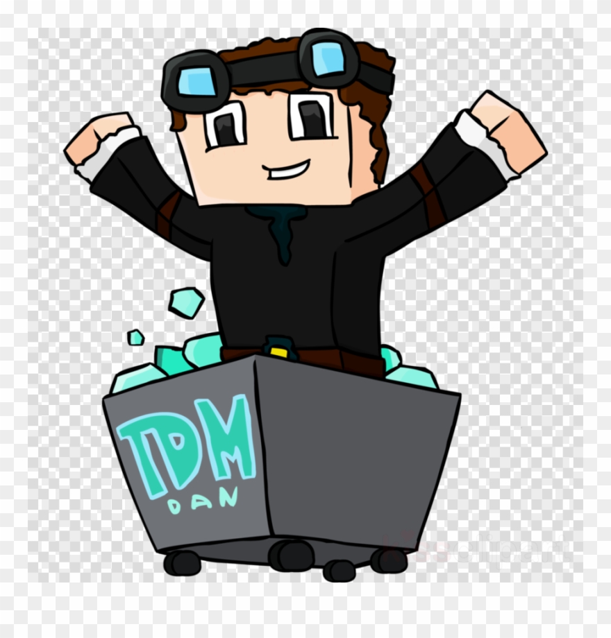 Download Willcallyou Economy Lunch Bag The Diamond - Dantdm Minecart Clipart
