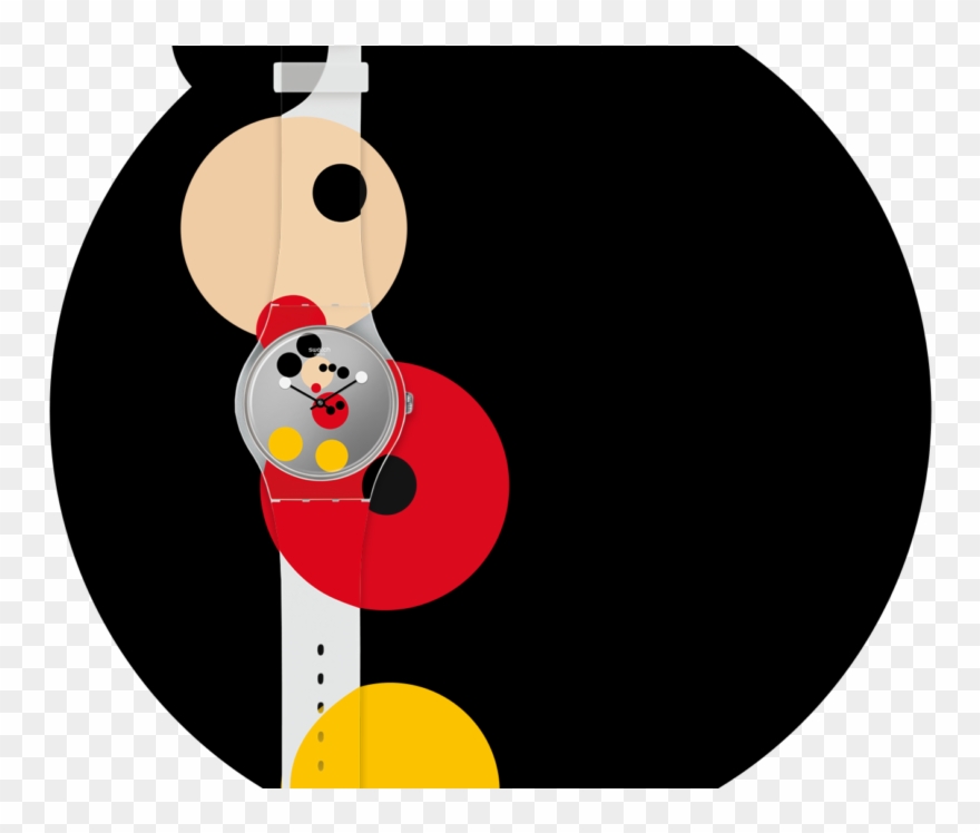 Swatch X Damien Hirst Mirror Spot Mickey Mouse 90th - Mickey Mouse Clipart