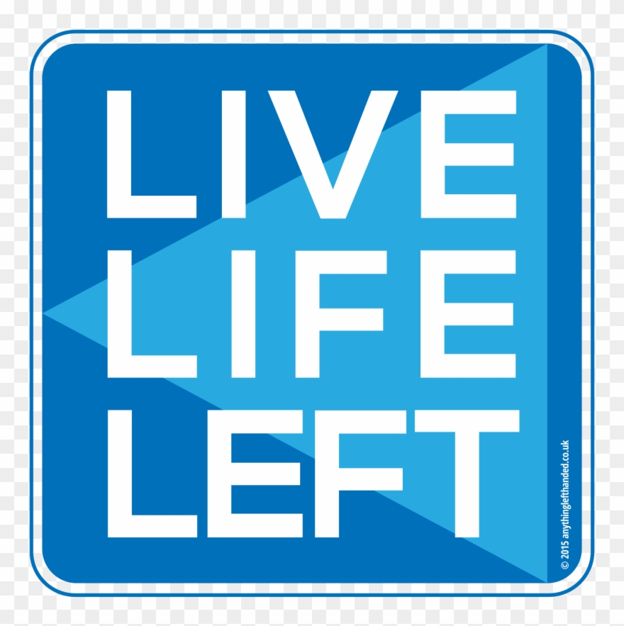 Live Life Left Blue Mousepad Clipart