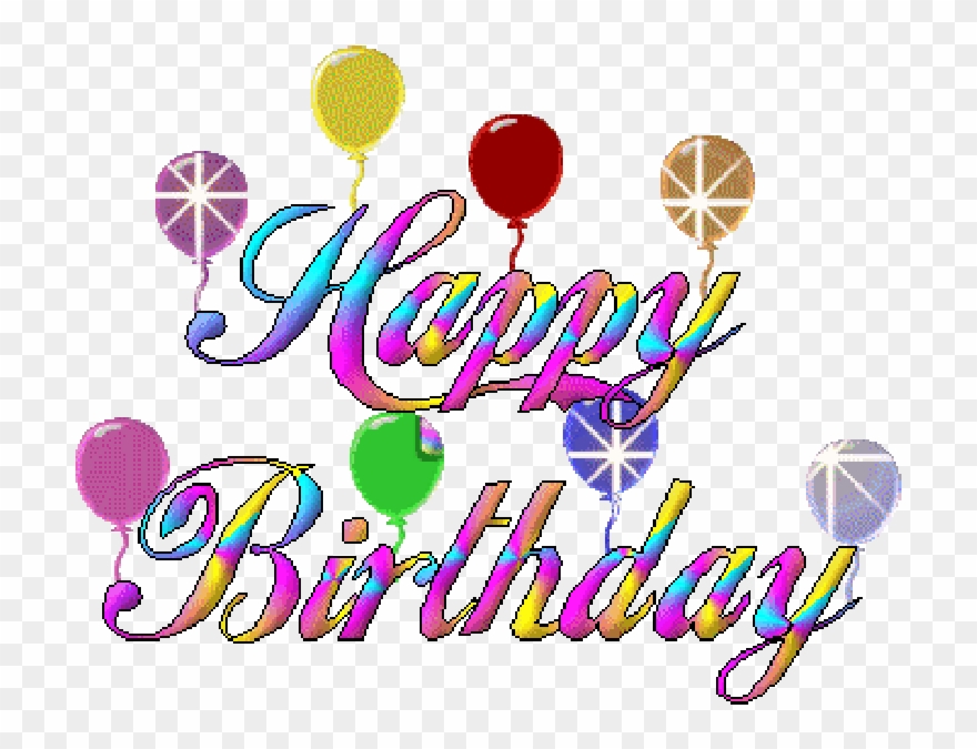 Happy Birthday Celebration Ballons Animated Gif - Happy Birthday 22 November Clipart