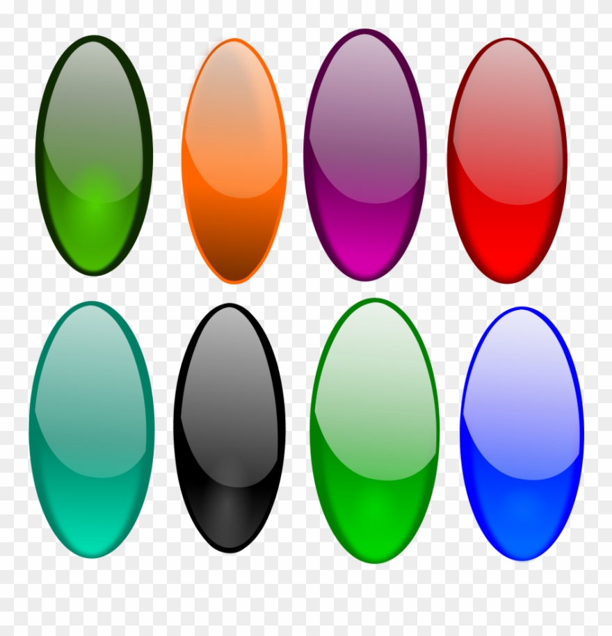 Glossy Leafs Clipart, Vector Clip Art Online, Royalty - Clip Art - Png Download