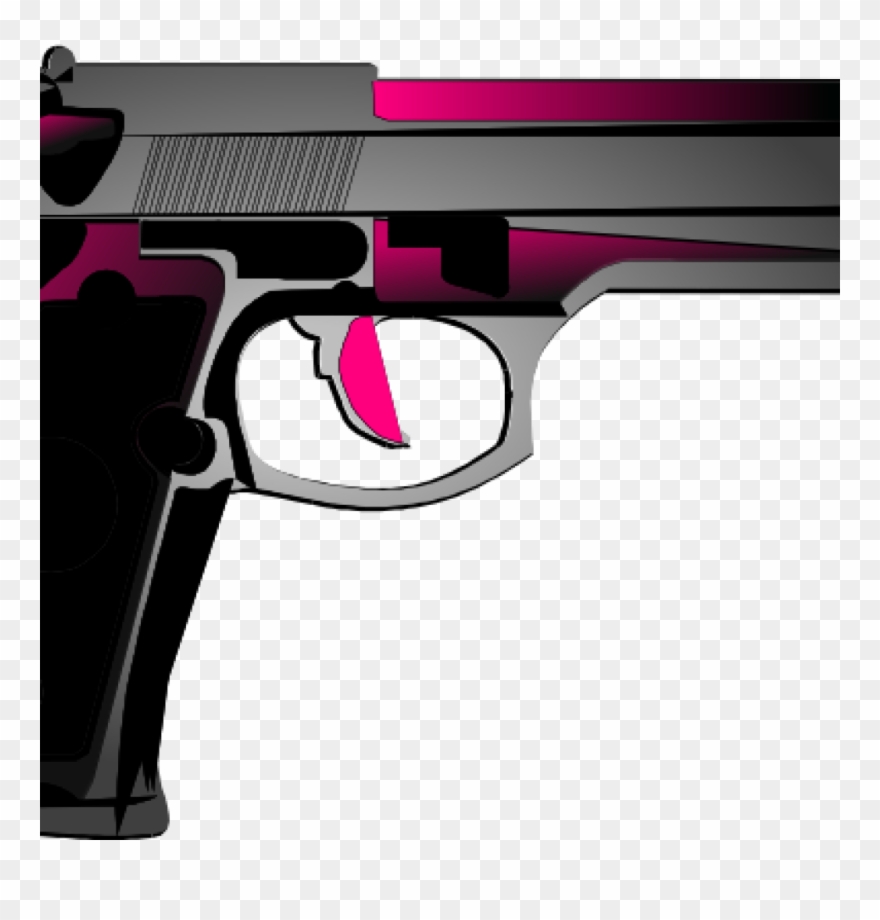 Handgun Clip Art Womens Guns Pink Handgun Clip Art - Gun Clip Art - Png Download
