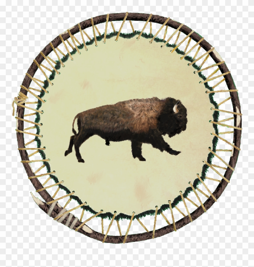 Bison Paintong - Galloping Bison Tote Bag Clipart