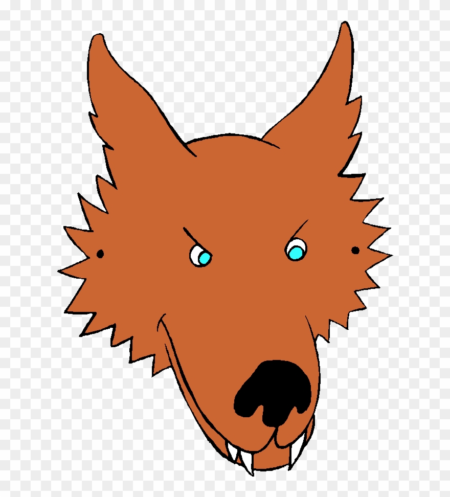 Wolf Clipart Wolf Mask - Big Bad Wolf Face - Png Download