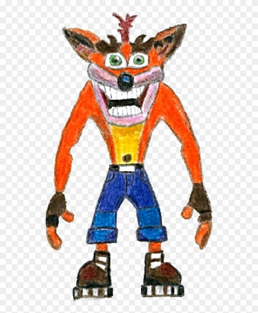 Crash Team Kart Racing Crash Bandicoot - Bandicoot Model Crash Bandicoot Front And Side View Clipart