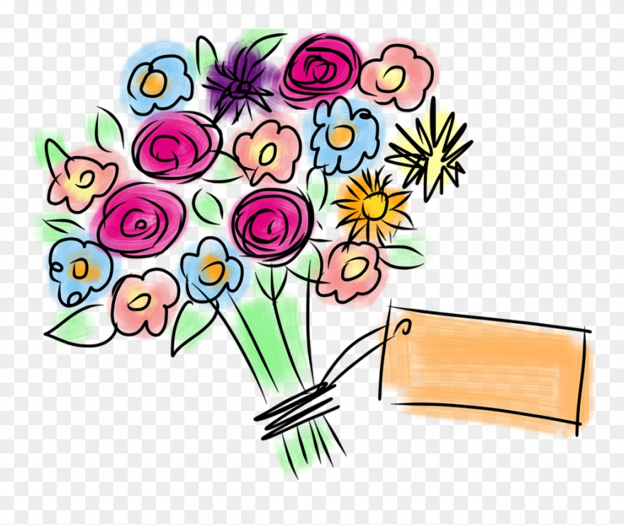 Bridal Bouquet Cliparts 3, Buy Clip Art - Happy Feast Day Card - Png Download