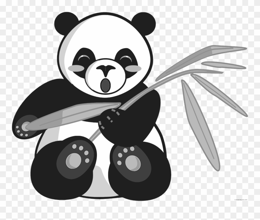 Giant Panda Clipart - Chinese Panda Drawing - Png Download