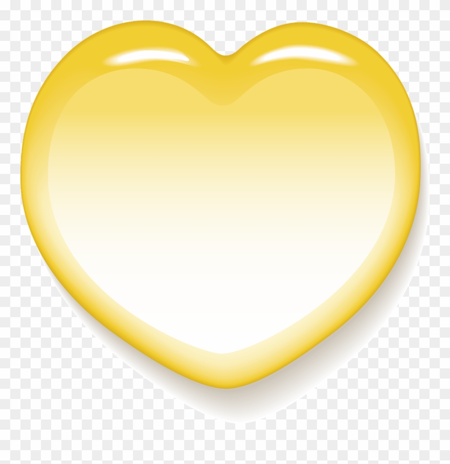 Yellow Heart Cliparts 5, Buy Clip Art - Heart - Png Download