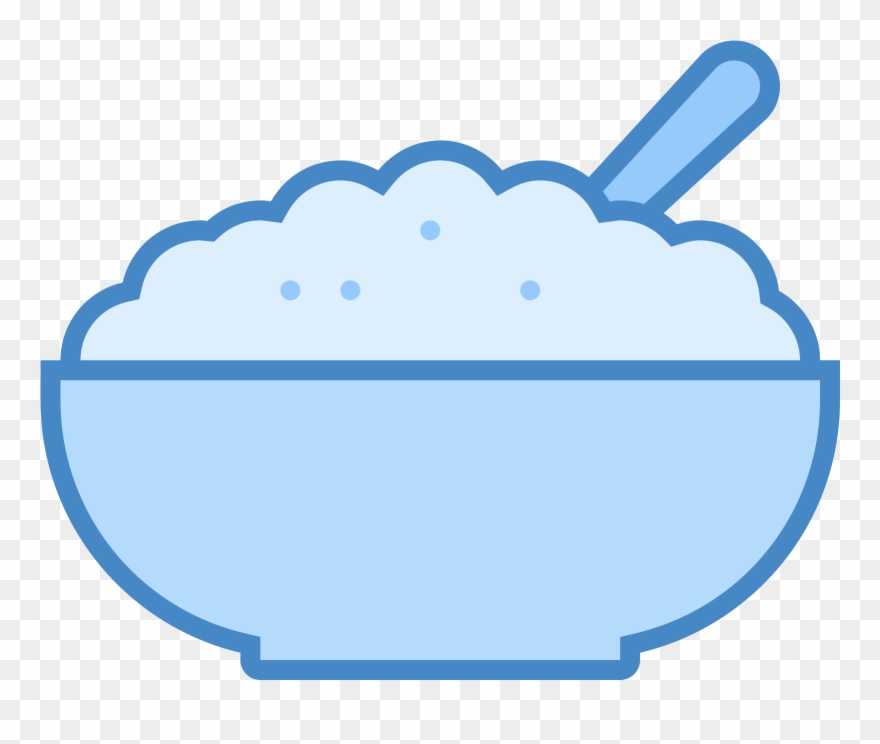 This Icon Is Has A Bowl With Porridge Inside Of It - Clip Art - Png Download