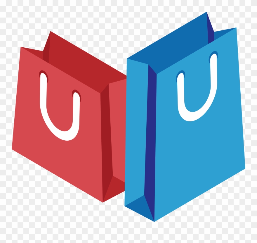 Handbag Bag Two Transprent - Shopping Bag Logo Design Clipart