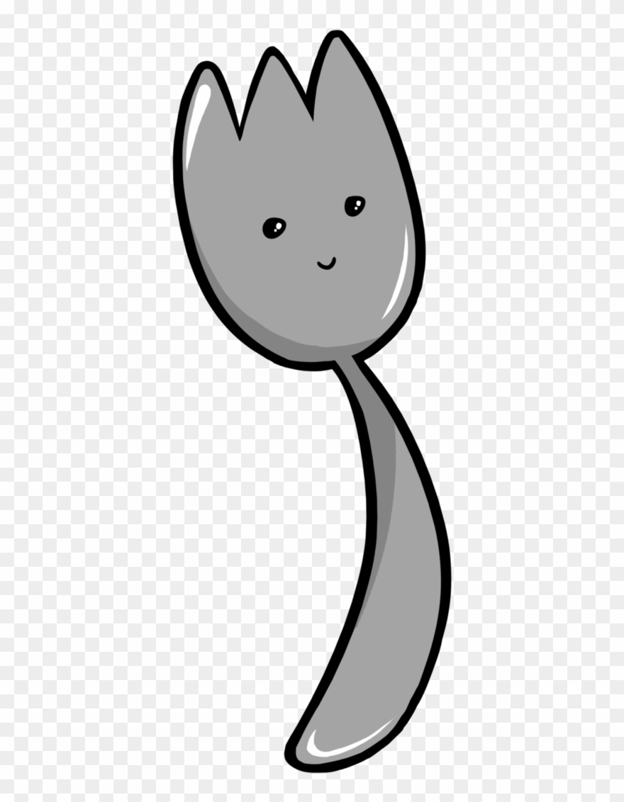 This Lonely Spork Would Be Delighted If He Made It - Spork Cartoon Clipart
