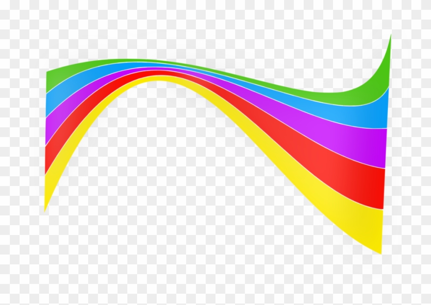 Shiny Rainbow Ribbon - Rainbow Vector Png Clipart