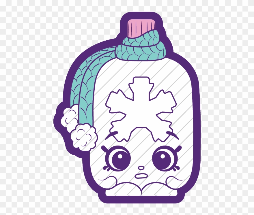 Kids Nursery Art - Shopkins Wynter Water Bottle Clipart