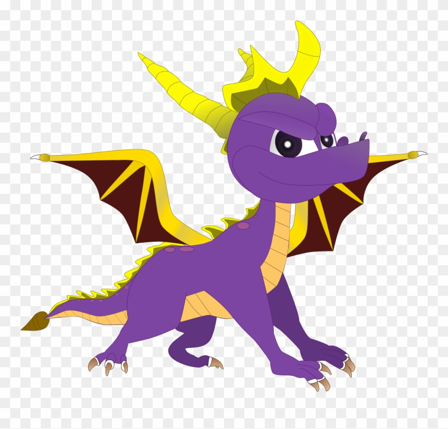 Spyro The Dragon Vector Clipart
