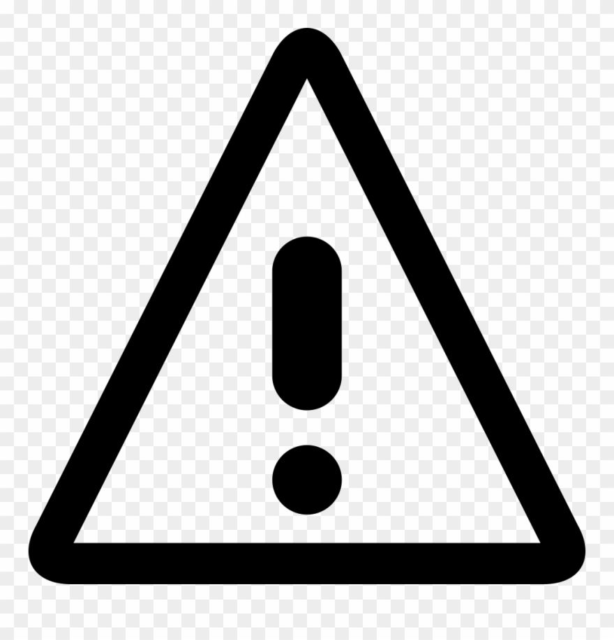Png File - Triangulo Con Signo De Exclamacion Clipart