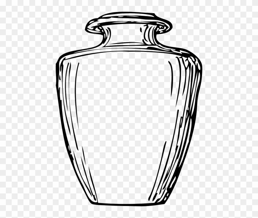 Vector - Coloring Picture Of Jar Clipart