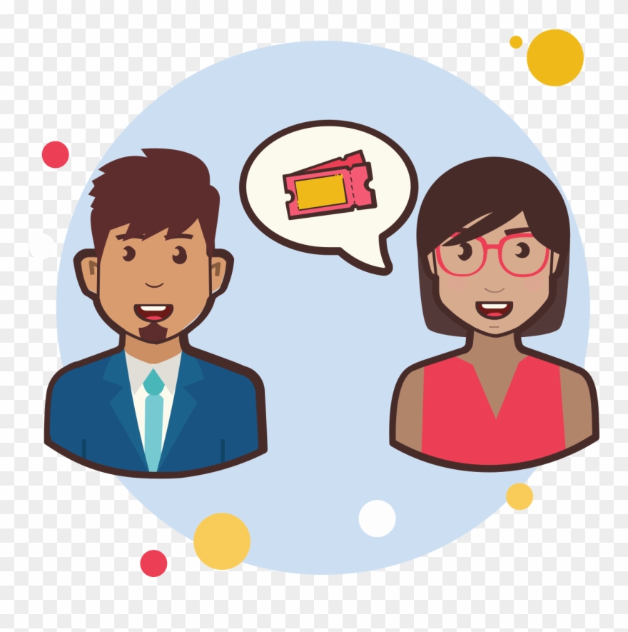 Entradas Para El Cine De Pareja Icon - Cartoon Clipart