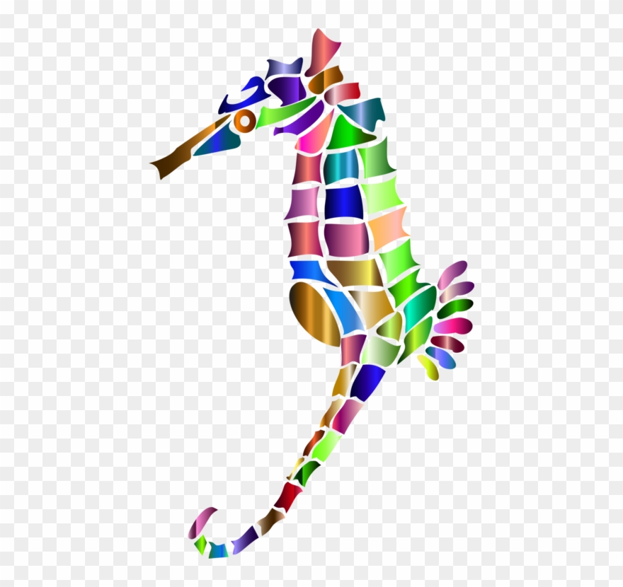Computer Icons Line Art Silhouette Great Seahorse - Clip Art - Png Download