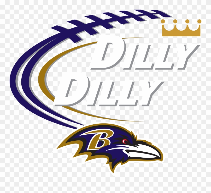Dilly Dilly Women's Crew Neck Sweater - Baltimore Ravens 1996 Logo Clipart
