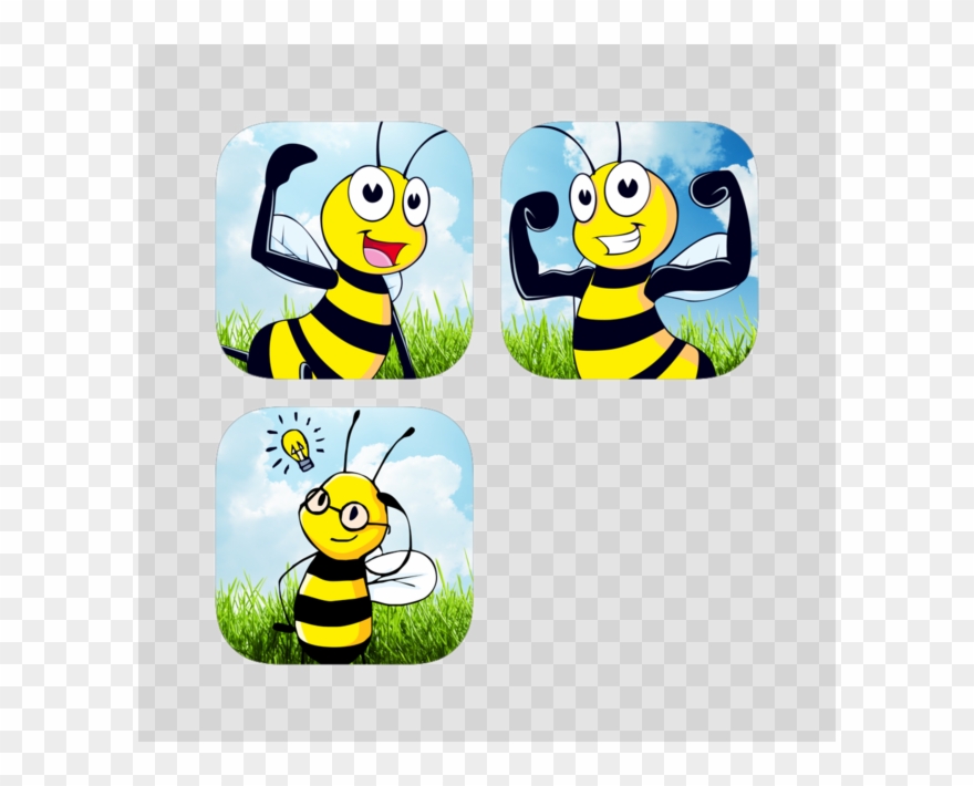 Super Cute Bee Sticker Collection On The App Store - Bee Clip Art - Png Download