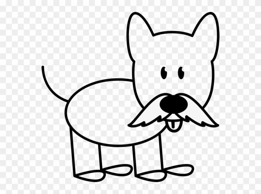 Clip Art Figure Stick Dog - Png Download