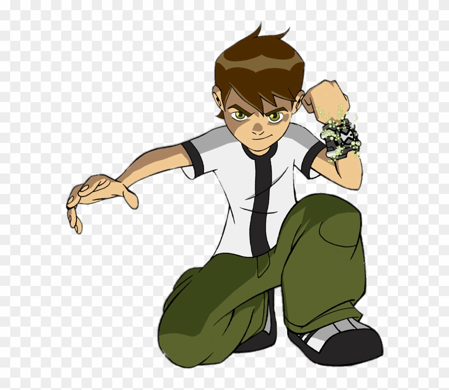 Ben 10 Showing The Omnitrix - Ben 10 En Png Clipart
