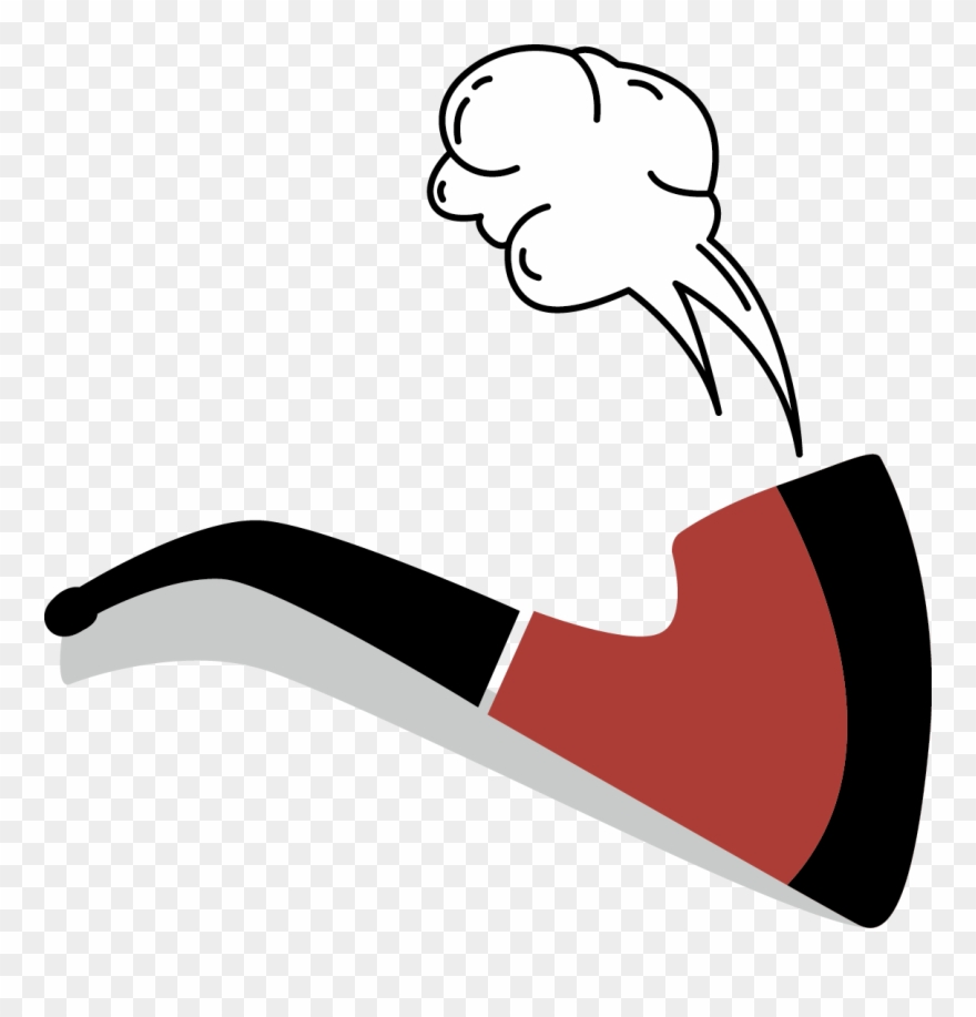 Tobacco Smoke Clip Art Svg Royalty Free Stock - 烟斗 Cartoon - Png Download