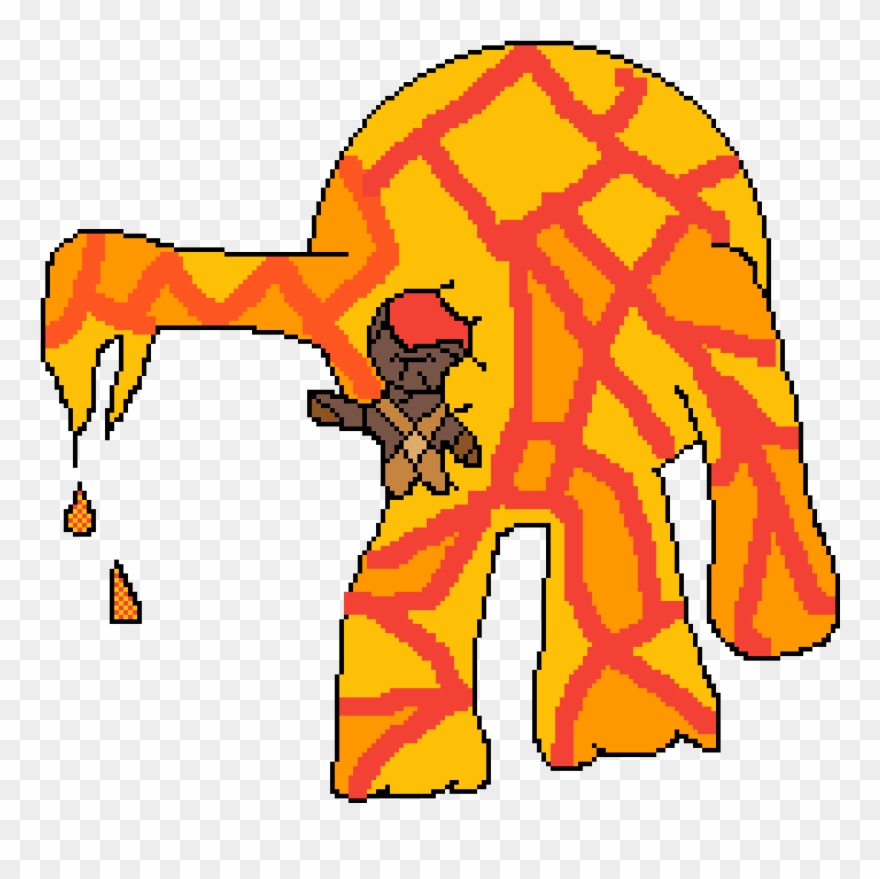 Magma Force Lava Kid - Drawing Clipart