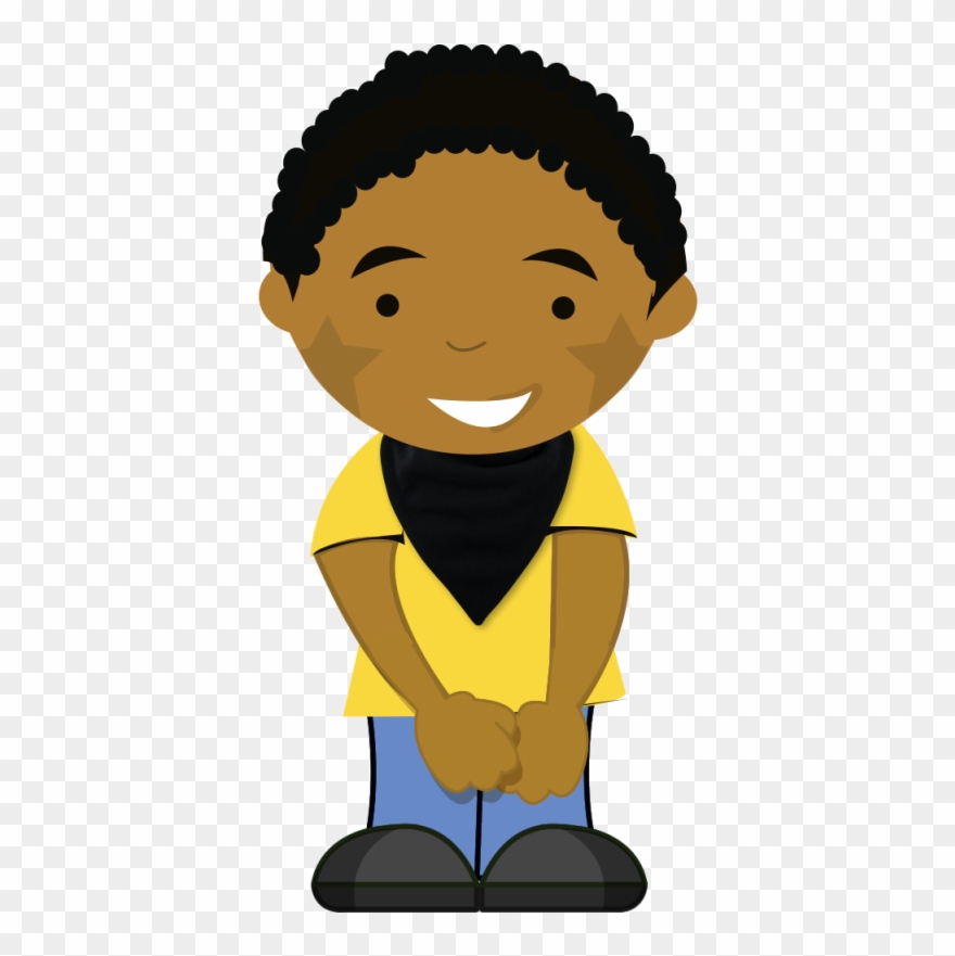 Ss - Ss - Ss - Black Boy Cartoon Transparent Clipart