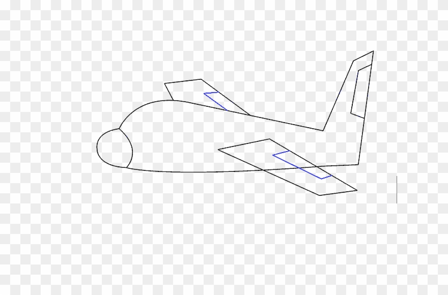 How To Draw Plane - Sketch Clipart