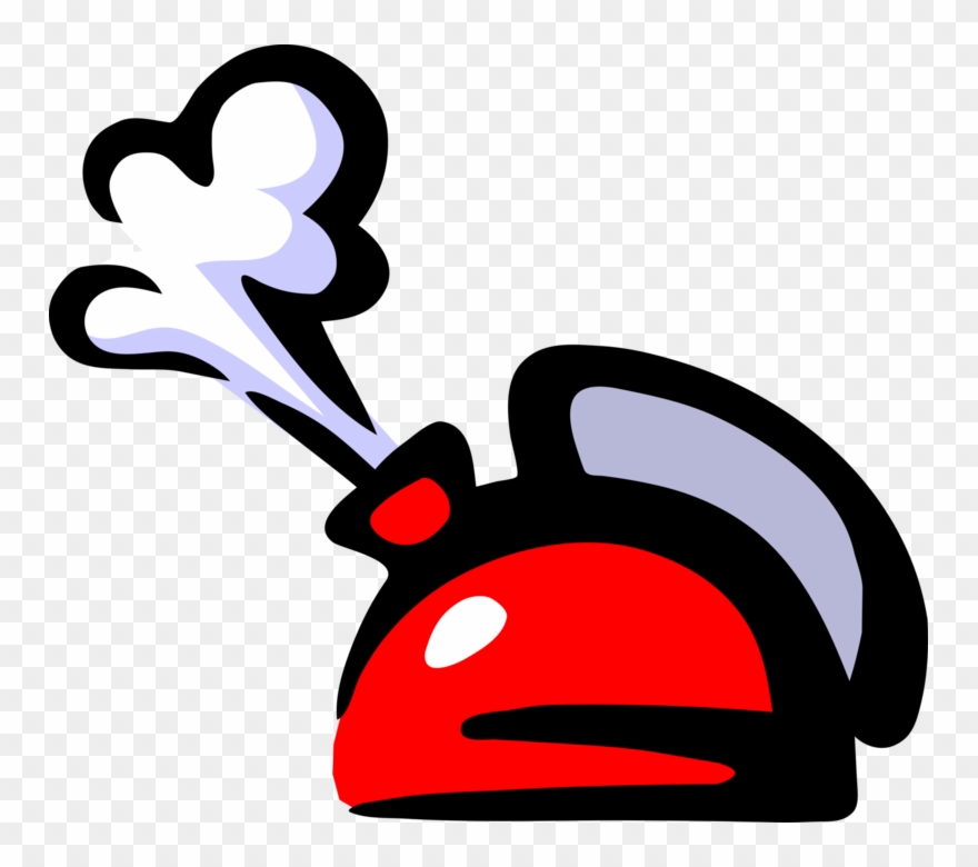 Vector Illustration Of Small Kitchen Appliance Electric - 100 Degree Celsius Water Clipart