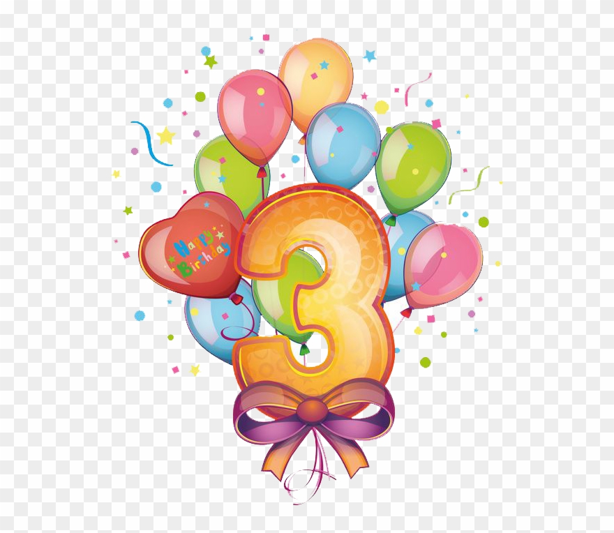 Happy Birthday 3 Png Clipart