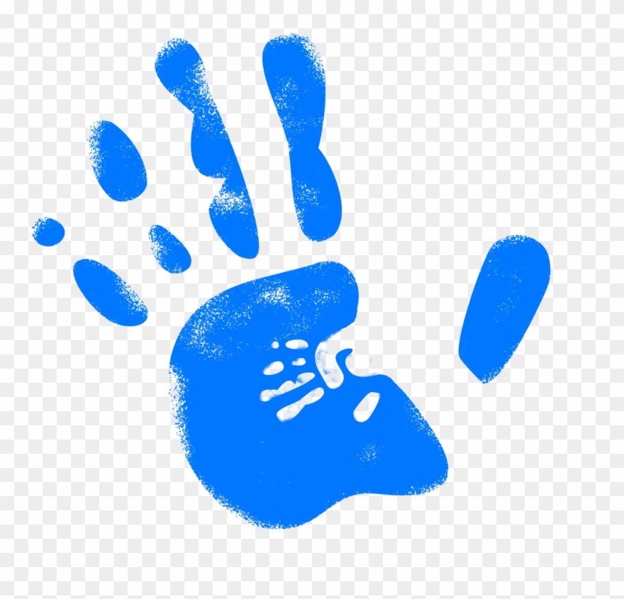 Handprint - Hand Slap Clip Art - Png Download