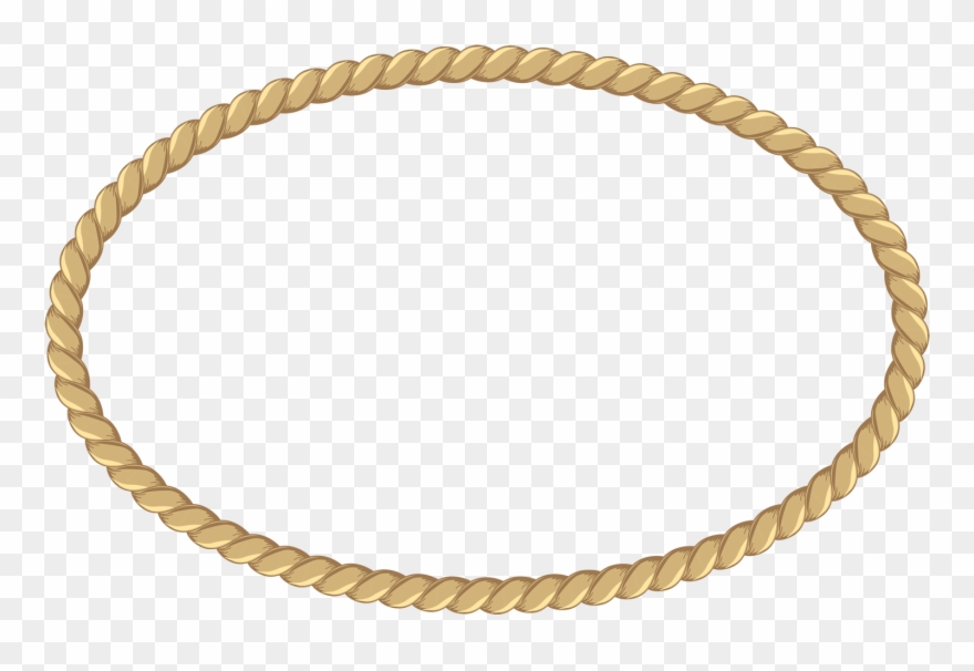 Овальная-веревочка Rope Frame, Hemp, Clip Art, Illustrations - Label Border Circle Png Transparent Png