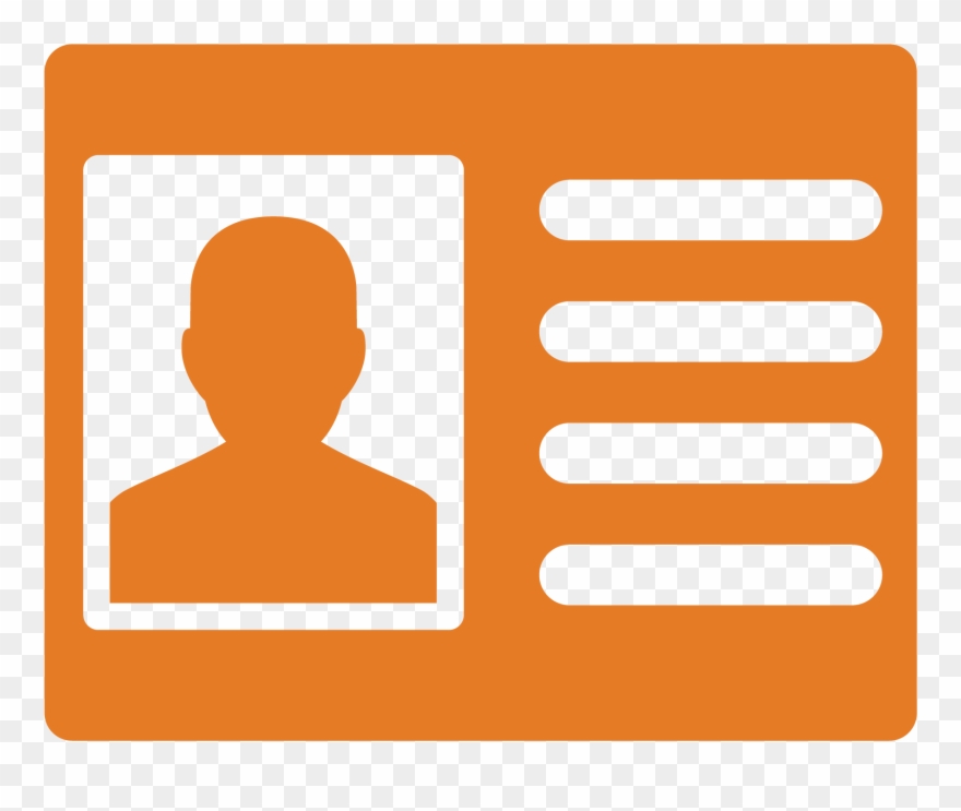 Medical & Id Theft - Personal Information Card Icon Clipart