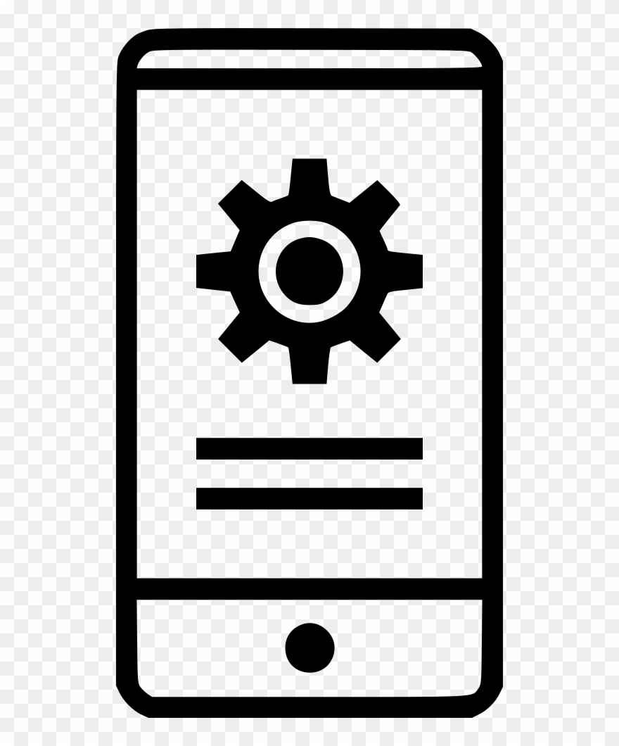Gear Cell Phone Call Mobile Electronic Comments - Setup Website Icon Clipart