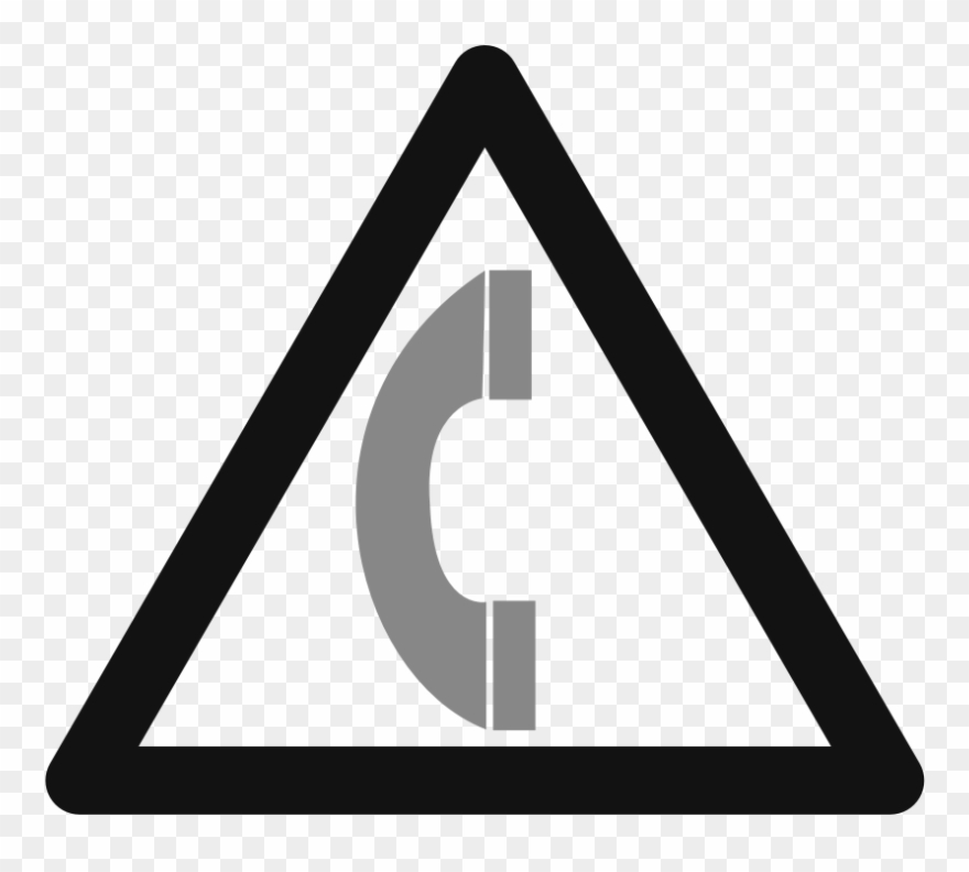Warning Icon Black And White Clipart