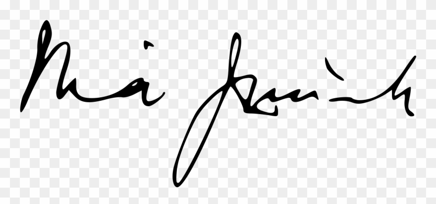 Open - Signature Of Muhammad Ali Jinnah Clipart